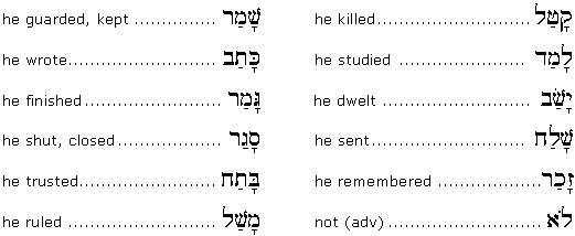 Section Vocabulary