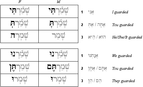 qal perfect paradigm