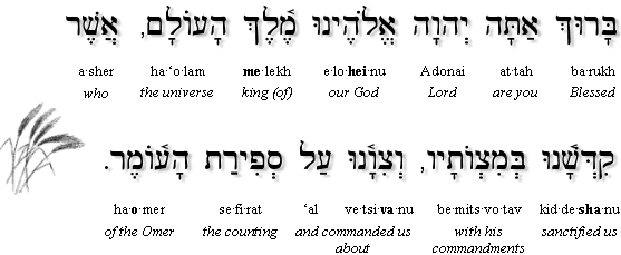 Blessing for the Omer